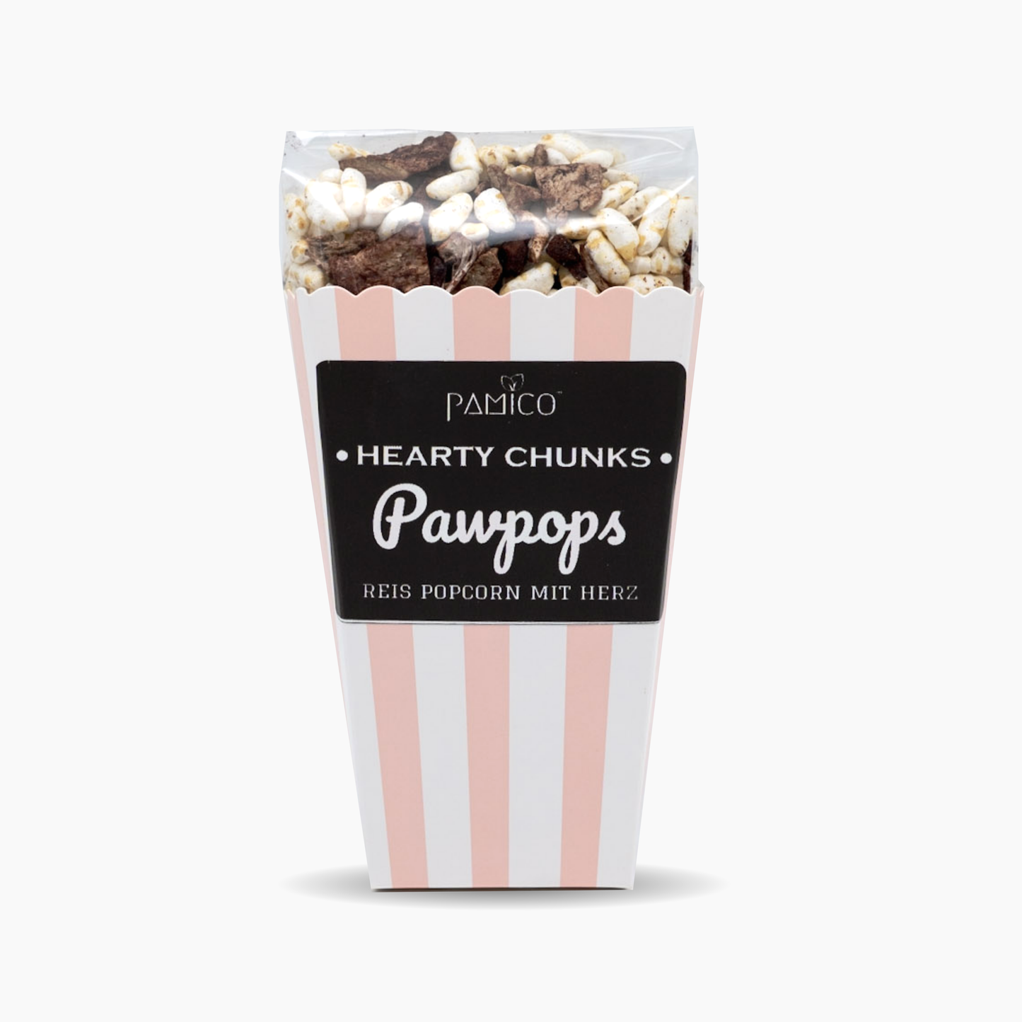 Pops de riz au cœur de porc - Pop-corn pour chiens riz soufflé